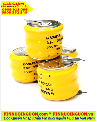 Pin sạc Varta 3.6v 250mAh (3/V250H); Pin sạc NiMh Varta 3.6v 250mAh (3/V250H); Pin sạc 3.6v 250mAh (3/V250H)